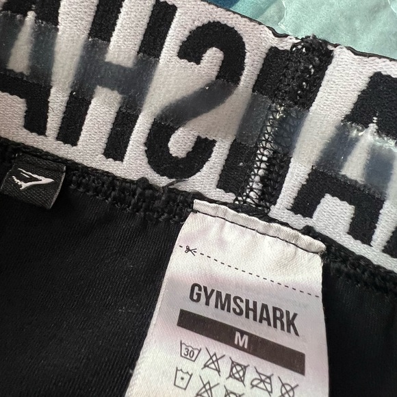 M Gymshark Women's S Fit Seamless Cycling Shorts Black White Flex GLSH006-BK/WH - Picture 5 of 11